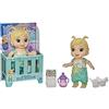 Baby Alive Baby Gotta Bounce Bambola, Rana Outfit, Rimbalza con 25+ SFX e Giggles, Drink and Wets, giocattolo per capelli biondi per bambini dai 3 anni in su