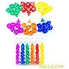 BESCON DICE Bescon Mini Translucent Polyhedral RPG Dice Set 10MM, Small RPG Dice Set D4-D20 in Tube Packaging, Assorted Colored of 42pcs (7X6