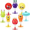 Suilung 8 Giocattoli Natalizi Saltellanti per Bambini Giochi Scoppiettanti Salterini di Pupazzo di Neve e Babbo Natale Giocattoli Popper a Molla Regalini per Festa Calze Bomboniere(Divertente)