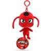 Miraculous Ladybug - Kwami Tikki Peluche di Dimensioni Reali da 12,7 cm per Bambini, Peluche Super Morbido da Collezione con Occhi con Ricamo di Glitter e Portachiavi a Forma di Zaino Colorato (Wyncor