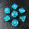 BESCON DICE Moonstone, set di mini dadi DND da 10 mm, per giochi di ruolo MTG Dungeons and Dragons, colore celeste
