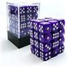 BESCON DICE Bescon 12mm 6 Sided Dice 36 in Brick Box, 12mm Six Sided Die (36) Block of Dice, Marble Purple