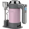 Westinghouse Frullatore a immersione Westinghouse Retro - 6 velocità + funzione turbo - Fruste e ganci per impastare - Con supporto di appoggio - 350 W - Rosa