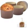 Generico 5 FORME CANASTA E PANETTONE DA 1000 GR CON 5 BUSTE IN POLIPROPILENE NATALE DECORA