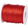 Cheriswelry - Rotolo di corda per perline in nylon da 1,5 mm, colore: rosso, setoso, macramè, filo intrecciato in nylon, per bracciali, collane, gioielli, creazione di nodi cinesi