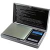 DIPSE Bilancia digitale M-200 di Dipse, bilancia digitale di precisione e tascabile fino a 200 g con incrementi di 0,01 g, Acciaio INOX, argento, 200g x 0,01g
