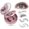 BSITSSS 2 Paia Ciglia Finte Magnetiche, 2 Stili Ciglia Magnetiche Con Applicatore, Non Necessita di Colla, Riutilizzabili Magnetic Lashes Naturali Per Ciglia Facile Da Indossare e Rimuovere