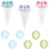BAHME 9 Pcs filtri per lavatrice, Palla per Asciugatrice Antipiega, Palla Asciugabiancheria, Riutilizzabili Anti Winding palla per bucato, Dryer balls bucato per Naturale Antistatica Velocizza