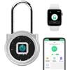 eLinkSmart Lucchetto lungo eLinkSmart, 45 mm, con impronte digitali, telefono app, resistente alle intemperie, serratura a combinazione senza chiave, per armadio, armadietto, esterno, tenda cantina, per esterni,
