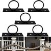 Ysislybin 5 Pezzi Supporti per Corda, Supporto per Recinzione con Corda ad Anello da 5 cm, Porta Corda in Acciaio inossidabile, Corda per Corrimano Scale, Supporto Decorativo per Ganci a Muro Soffitto