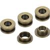 PATIKIL 4pz Occhielli Solidi in Ottone da 8mm (1/3), Occhielli Piatti Autobloccanti con Rondella per Scarpe Abbigliamento Borse Artigianato in Pelle, Bronzo