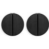Evionlin Nero, Maniglie per Cassetti da 6,35 cm, 4 pezzi, Maniglie per Armadio in Ottone Spazzolato a Mezzaluna, Pomelli Semicircolari con Viti per Armadio da Cucina, Mobili per Camera da Letto, Porta