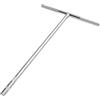 SENRISE Chiave a bussola, a testa esagonale, lunga, 6-19 mm, con impugnatura a T, a portata profonda, 1 pz, argento