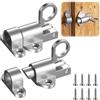UNINGYI 2 chiavistelli automatici per porta, chiavistelli a molla, serratura per cancello da giardino, serratura con viti, serratura a scorrimento per finestre, porte dell'armadio, cancelli da giardino
