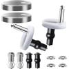 WELHAEPI Kit di Fissaggio Sedile WC, 10 pezzi Universale Set di Viti per Fissaggio Coperchio Toilette, Cerniere in Acciaio Inossidabile per Sedili WC, Accessori per Fissaggio Toilette