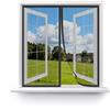 MAGICDOOR Zanzariera Magnetica per Porte 130x160cm-Nero in Poliestere