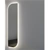 ANTONIO LUPI - UBS specchio 5 mm a filo lucido con illuminazione led bianca 108x50 cm - USB40108W