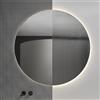 ANTONIO LUPI - SUPERLUNA specchio reversibile cannettato 4 mm con illuminazione led ⌀140 - SUPERLUNA140W