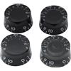 Musiclily Basic Metrica Manopole Speed Knobs Volume Tono Nero 4 Pezzi