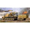 Trumpeter 1/35 Tedesco SdKfz 7/2 Versione Fine Halftrack con 3.7cm Flak 37 Gun e Trailer di Alimentazione