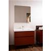 Mobile bagno sospeso ZEN con lavabo integrato e laccatura opaca | Arredo bagno moderno