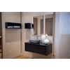Mobile bagno sospeso URBAN con top integrato e lavabo in resina | Arredo bagno moderno