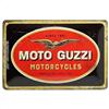 Nostalgic-Art Targa Vintage Moto Guzzi - Logo Motorcycles - Idea Regalo per Amanti di Moto, in Metallo, Design Retro per Decorazione, 20 x 30 cm