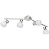 RL LIVE YOUR LIGHT Reality Leuchten a + + to e, Spot, Metallo, E14, nickel matt/chrom, 11 x 69.5 x 20 cm, E14