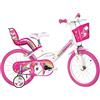 Dino Bikes - Bicicletta Fantasia Unicorn, 6-8 ANNI | Ruote 16" |