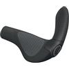 Ergon GP4 EVO - Manopole per bicicletta con manubrio integrato, colore: nero, taglia L