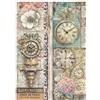 Carta di riso Gardens of Time orologi time is free Stamperia