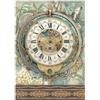Carta di riso Gardens of Time orologio grande Stamperia