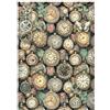 Carta di riso Gardens of Time sfondo orologi Stamperia