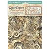 8 Carte di riso in A6 Backgrounds Gardens of Time