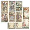 Carta Scrap Gardens of Time 6 cards Stamperia