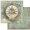 Carta Scrap Gardens of Time orologio grande Stamperia