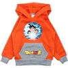 Disney Felpa con Cappuccio da Ragazzo Dragon Ball Z, Comfort e Stile, Ideale per l'inverno, Design da Supereroe, Arancia, 3 Anni