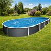 Piscina AZURO GRAPHITE 5,50 x 3,70 m - h 1,20 m fuori terra ovale