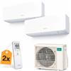 General Fujitsu climatizzatore dual split 4 kW KM AOHG14KBTA2 per 2 ambienti