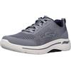 Skechers Go Walk Arch Fit - Idyllic Charcoal/Orange 9.5 EE - Wide