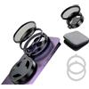 Growalleter Filtro CPL magnetico per iPhone, filtro polarizzatore circolare espandibile girevole da 52 mm per Mag-Safe, filtro pieghevole per telefono compatibile con iPhone 13/14/15/16/17 Air Pro Max