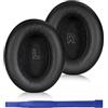 Adhiper Cuscinetti Auricolari di Ricambio per Cuffie Wireless Bose QuietComfort(QC) Ultra, Cuscini Auricolari in Pelle Proteica Morbida, Schiuma per la Riduzione del Rumore(Nero)