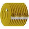 1aTTack.de Cat.7 cavo di rete piatto 10GB/s Slim Flat Cavi RJ45 Patch cavi di installazione nastro - compatibile CAT5 CAT6 CAT7 CAT 8 Giallo - 10 unità 0,25m
