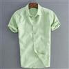 👕 Camicia Uomo Estiva Manica Corta Casual Tinta Unita Vacanza M-3XL ☀️