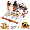 VEVOR Macchina per Incisione CNC a 3 Assi, Fresatrice con Mandrino da 500 W, Area di Lavoro 30 x 18 x 8 cm, Controller Offline, Finecorsa, Arresto di Emergenza, per Taglio e Intaglio di Plastica Legno