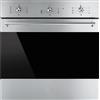 Smeg Forno Elettrico da Incasso Ventilato Multifunzione con Grill 70 Litri 60 cm Classe A colore Acciaio Inox - SF6381X
