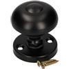 KOTARBAU® Pomello per porta Ø 55 mm nero verniciato a polvere maniglia porta impugnatura cancello