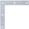 Alberts 337056 Squadretta per mobili, zincato con procedimento Sendzimir, 100 x 100 x 15 mm