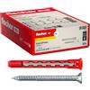 Fischer 50x HybridPower T 10x90 Tasselli Prolungati in Nylon e Acciaio