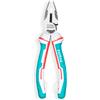 Total - Pinza universale rinforzata - 180 mm - Impugnatura ergonomica bimateriale - Resistente alla ruggine e alla corrosione - Ideale per lavori edili, riparazioni o meccanici